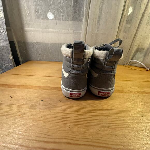 Vans Sk8-Hi MTE Gray Suede Sherpa Lined High Top Sneakers Women’s 8 - Picture 9 of 14